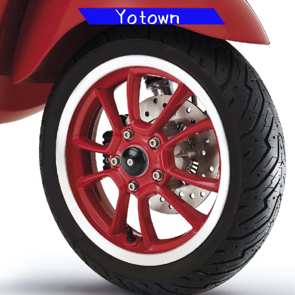 Yotown GTS 150 300 GTS Hợp kim nhôm Bánh trước thay thế Hubcaps xe máy (Vàng