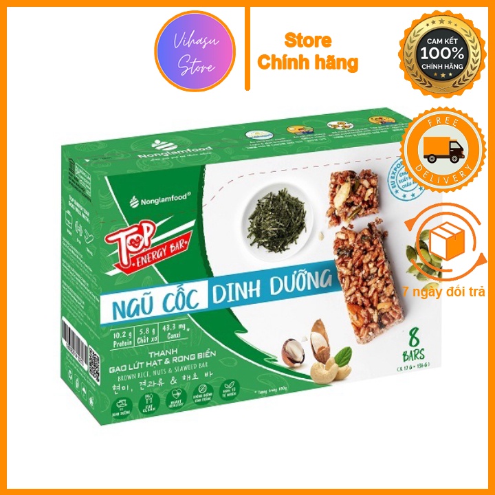 Thanh gạo lứt hạt ngũ cốc dinh dưỡng và các hương vị [Vihasu Store]
