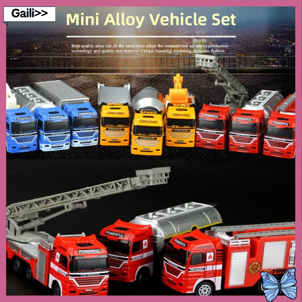 GAILI Đa phong cách Xe cứu hỏa đồ chơi trẻ em Hợp  1:64 Mô hình chữa cháy đúc  loại Chất lượng cao Xe cứu hỏa có thang