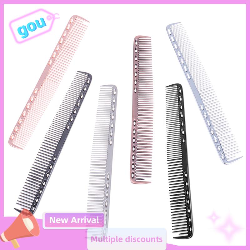 gou Nhôm Kim Loại Tóc Làm Tóc Thợ Cắt Tóc Salon Chuyên Nghiệp Lược Chống Tĩnh Điện