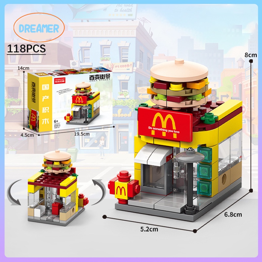 Lego Mcdonalds House Building Blocks Educational Assembling Toys