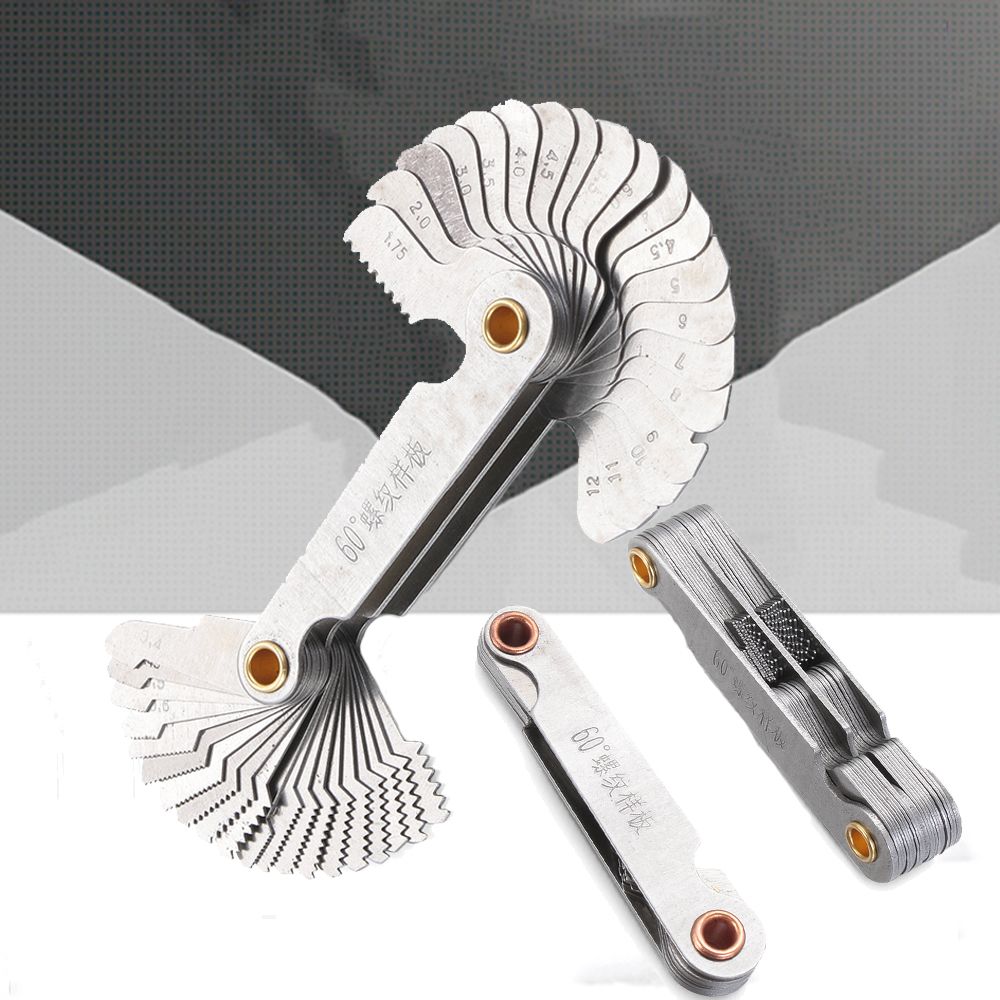 Bngcv thép carbon mét inch 55/60 độ trung tâm Đo lường chủ đề đo bugi trục vít ren bánh răng đồng hồ đo