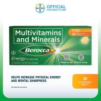 BEROCCA® Energy Orange Multivitamins and Minerals 30 Effervescent Tablets
