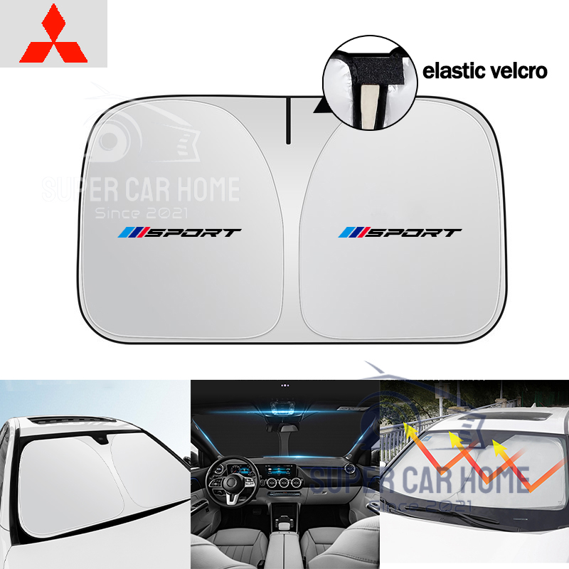 Mitsubishi XPANDER TRITON OUTLANDER ASX Car Sun Shade Cover Car Windscreen Sunshade Car Front Window Sunscreen Car Shield Sun Protection ราคา 538 บาท*ส่งฟรี