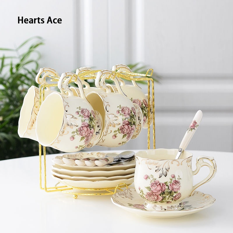 Black Ceramic Afternoon Tea Set, European Style - ยี่ห้อ DIEYUFAN ราคา 523 บาท*ส่งฟรี