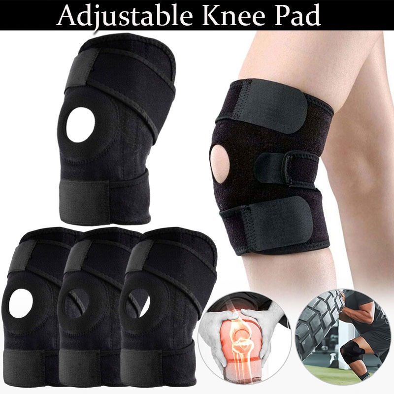 Knee Support Sports Compression Elastic Support Pad Adjustable Knee Pad