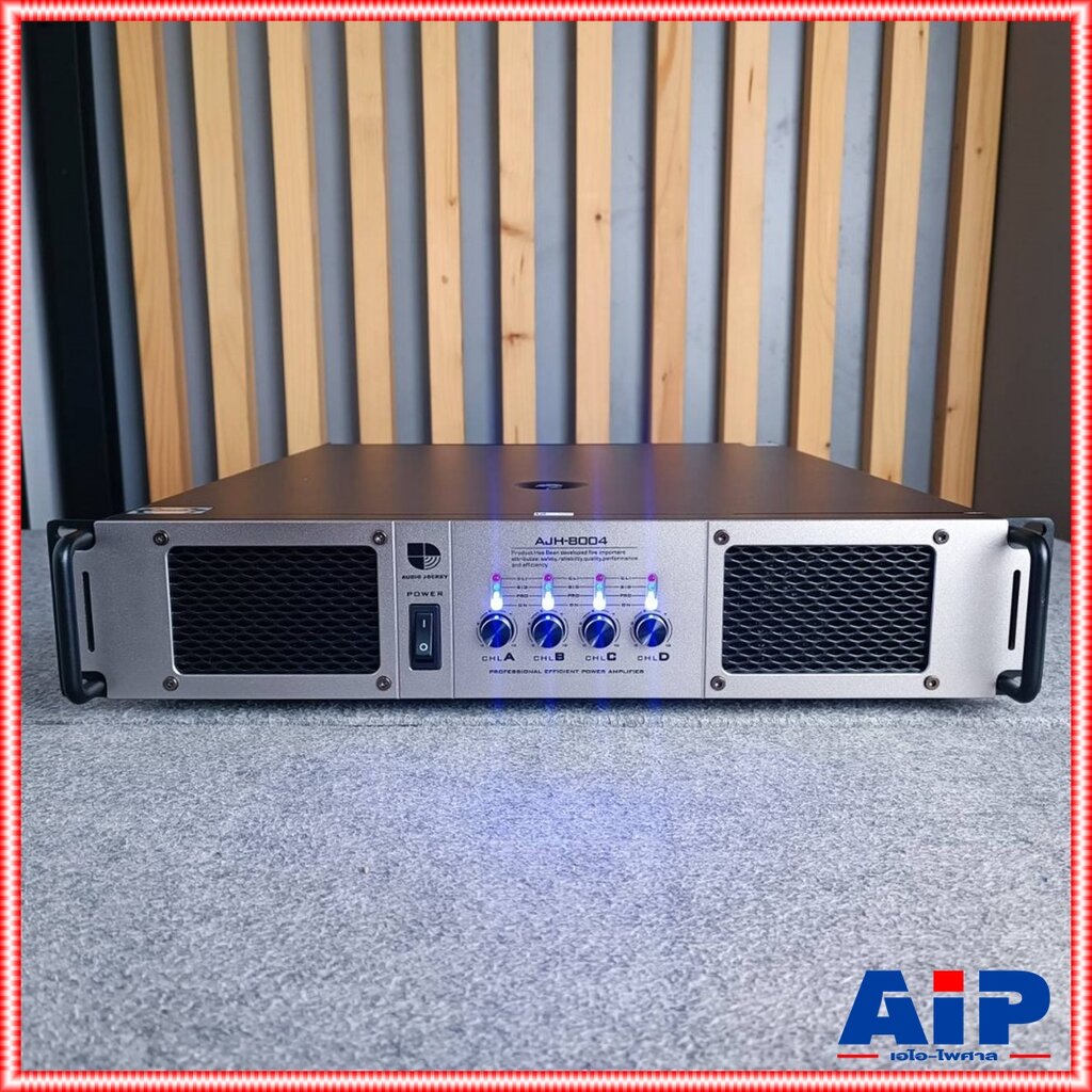 AUDIO JOCKEY A&J AJH-8004 เพาเวอร์แอมป์ 4 แชนแนล 800 วัตต์ AJH 8004 AJH8004 เพาเวอร์แอมป์ คลาส H เอไอ-ไพศาล - ยี่ห้อ A&J ราคา 14,690 บาท*ส่งฟรี