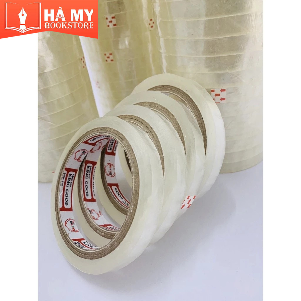 (1 Cuộn) Băng keo trong 1.2F lõi lớn