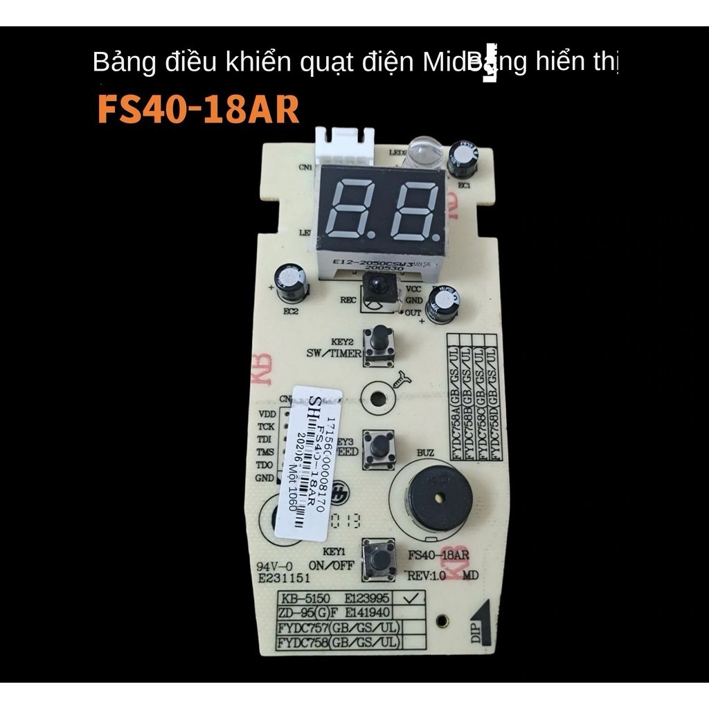 mạch quạt midea FS40-18AR