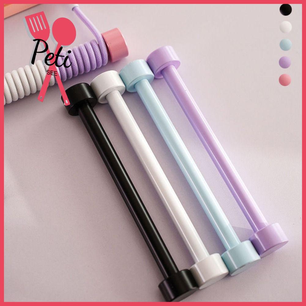 PETISEE 15/18CM 15/18cm Thanh cáp bàn phím cuộn Cuộn dây Lõi rắn Cáp cuộn Cố định Thanh bảo vệ