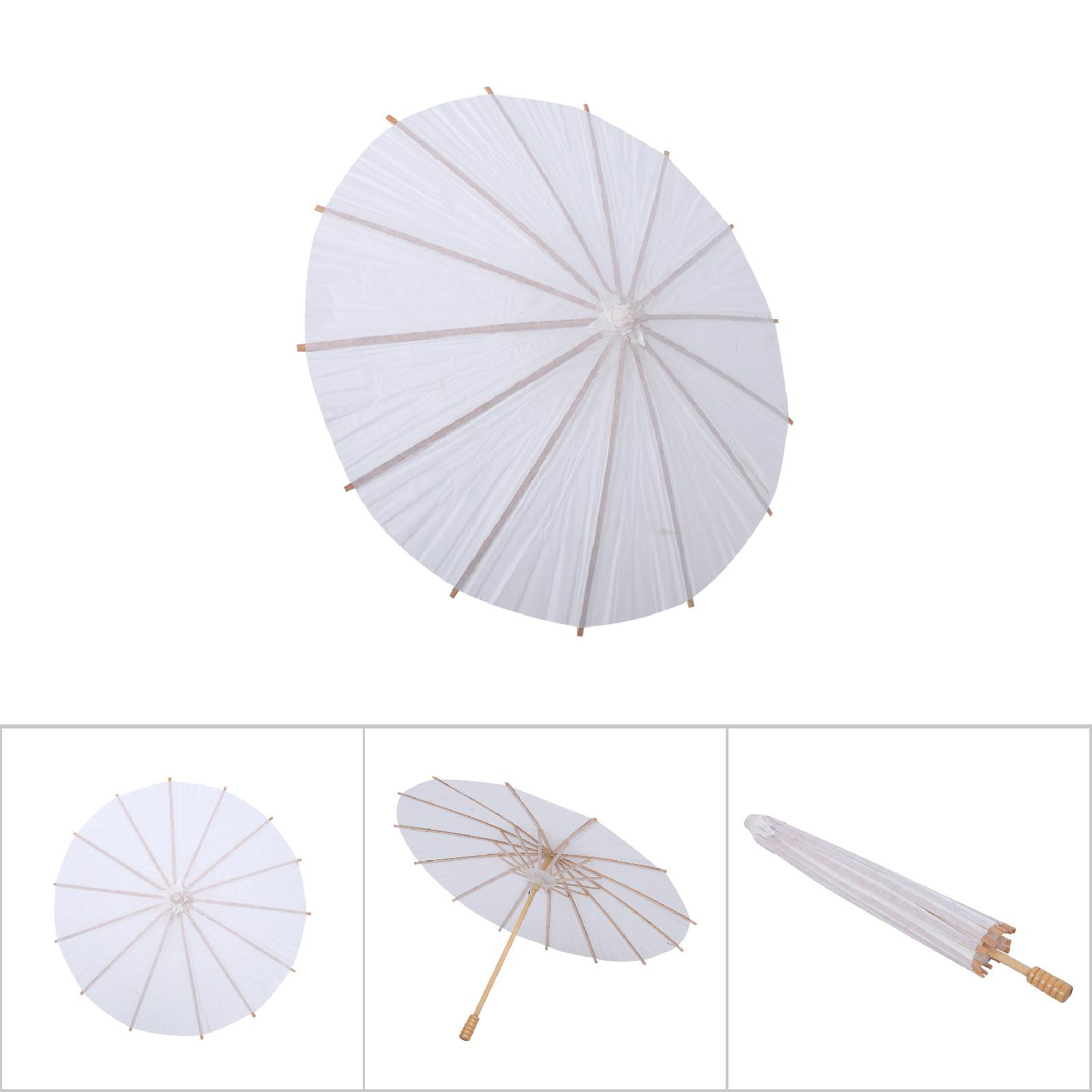 Gloglow trắng ô giấy quà đáp lễ cho đám cưới trang trí tiệc phụ kiện chụp ảnh cô dâu dù che Trung Quốc (42cm)