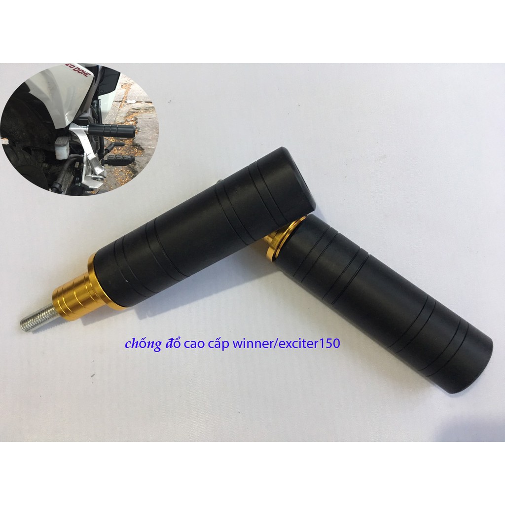 🛒 Gù chống đổ sau, chống ngang cnc mới thân nhựa ABS lắp xe exciter150/winner 🛒
