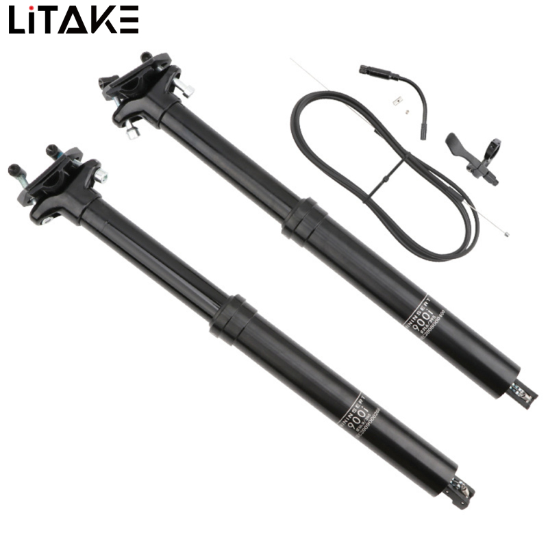 900i Dropper Seatpost 30.9/ 31.6mm Mountain Bike Seat Post Bicycle Seat Tube Travel Internal Routing Cable Remote Dropper Seatpost 100mm/125mm/150mm ราคา 5,004 บาท*ส่งฟรี