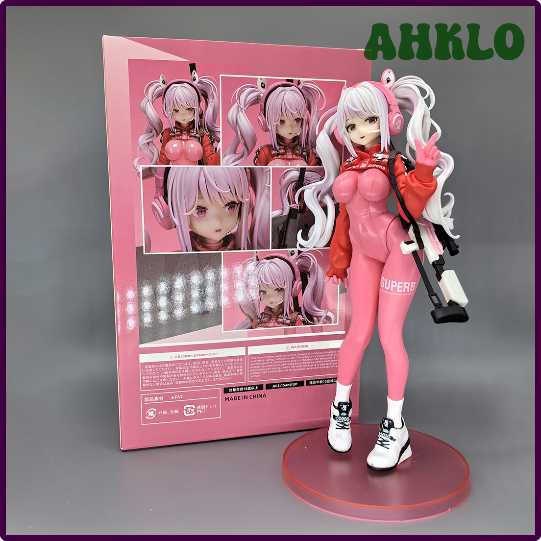 Ahklo nikke nữ thần của chiến thắng nhân vật nikke Alice Anime PVC hình cô gái mô hình động đồ chơi 