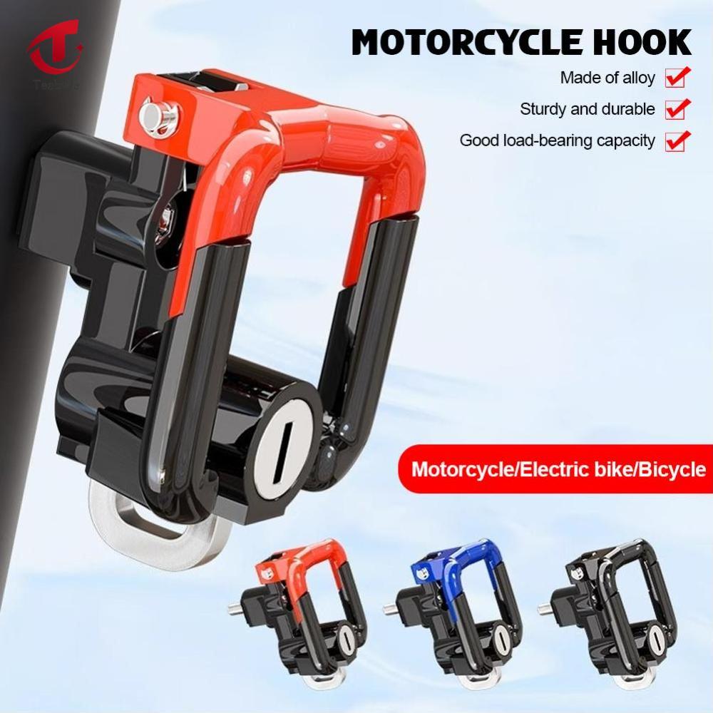 Teabelle Phổ khóa mũ bảo hiểm xe máy Xe Máy Scooter Móc Chống Trộm khóa an toàn Mũ Bảo Hiểm Khóa móc treo Khóa Với Hai chìa khóa
