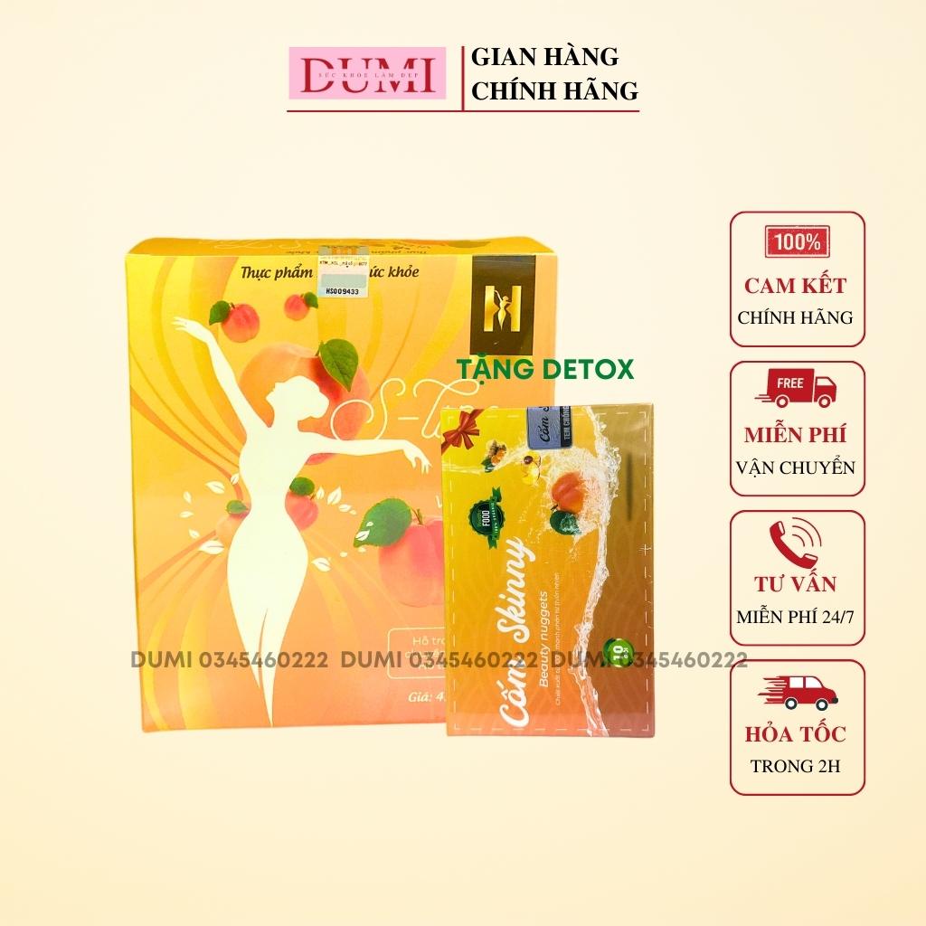 Trà Đào Giảm Cân Sline Giúp Giảm Cân An Toàn, Hiệu Quả Hộp 15 Gói Sử Dụng 15 Ngày Tặng Cốm Detox Cam