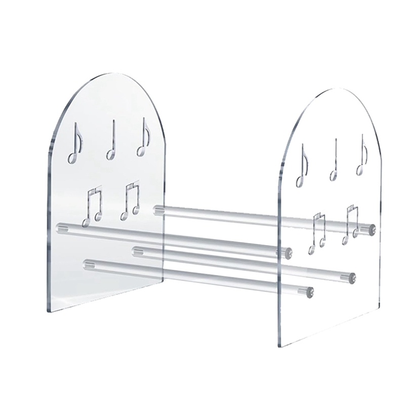 Vinyl Record Holder Desktop Books, Magazine Shelves Acrylic Display Shelf for CD Records Multi-Function Organizer Rack