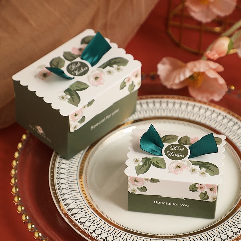 Hộp quà tặng tiệc cưới Noel sự kiện sinh nhật hộp quà đựng son trang sức nước hoa mini [Size to 9x7x6cm]