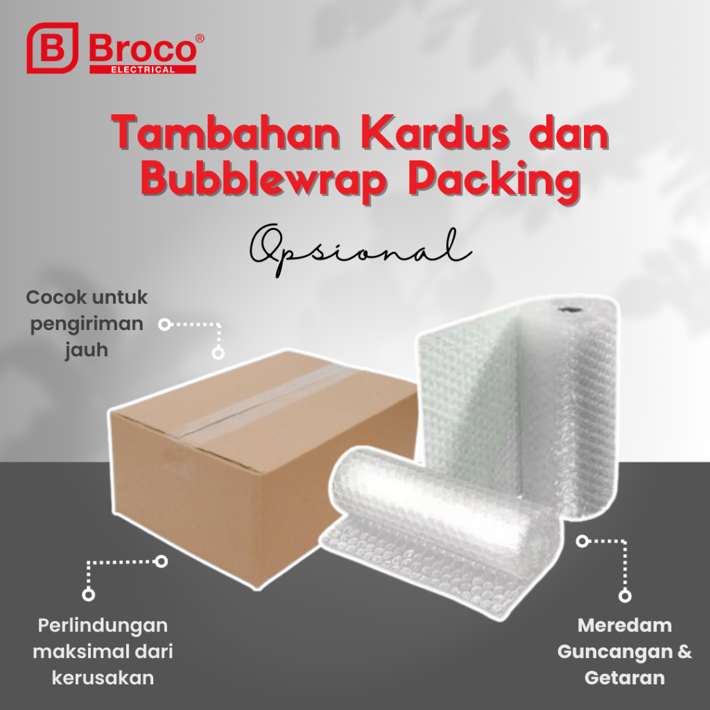 Extra Packing Aman & Tebal – Bubble Wrap + Kardus Tambahan