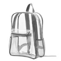 HABELYI MALL Large Capacity Transparent Backpack Luxury Designer Storage PVC Knapsack Versatile Visible Backpacks Outdoor Sports