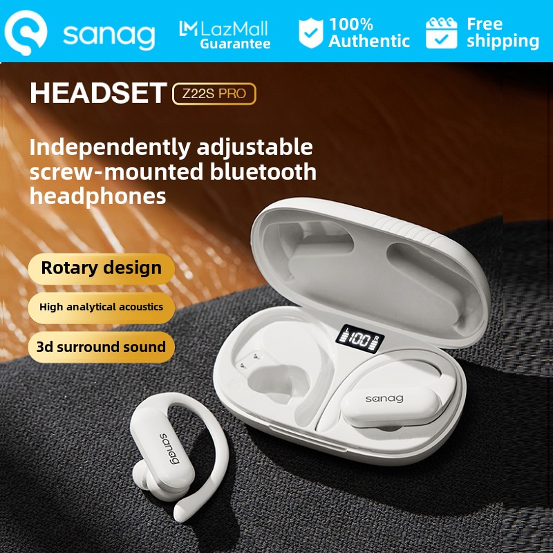 sanag Z22SProMAX wireless hanging ear open in-ear noise cancelling ultra-long battery life Bluetooth headset 3D surround sound + Bluetooth 5.3 + HD call + long battery life ราคา 1,320 บาท*ส่งฟรี