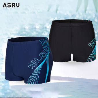 ASRV quần bơi đồ bơi nam áo bơi nam swimwear men Nam quần đi biển Trọng lượng nhẹ chống mài mòn Võ Sĩ bãi biển Kỳ nghỉ lặn nam đơn giản Quần bơi