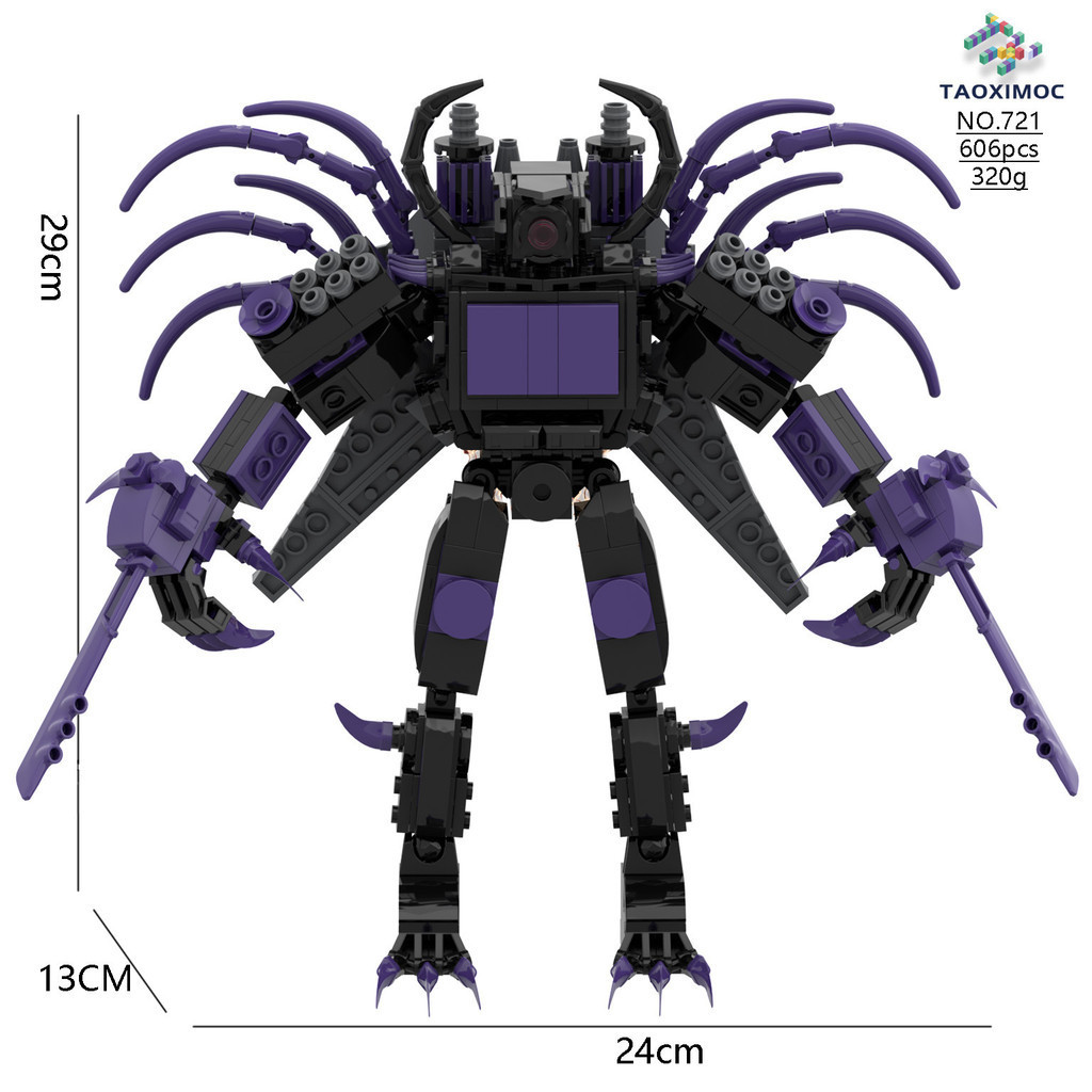 Đồ chơi trẻ em Lego Skibidi toilet nhà vệ sinh Titan bút chì người đàn ông Titan Tvman khối xây dựng