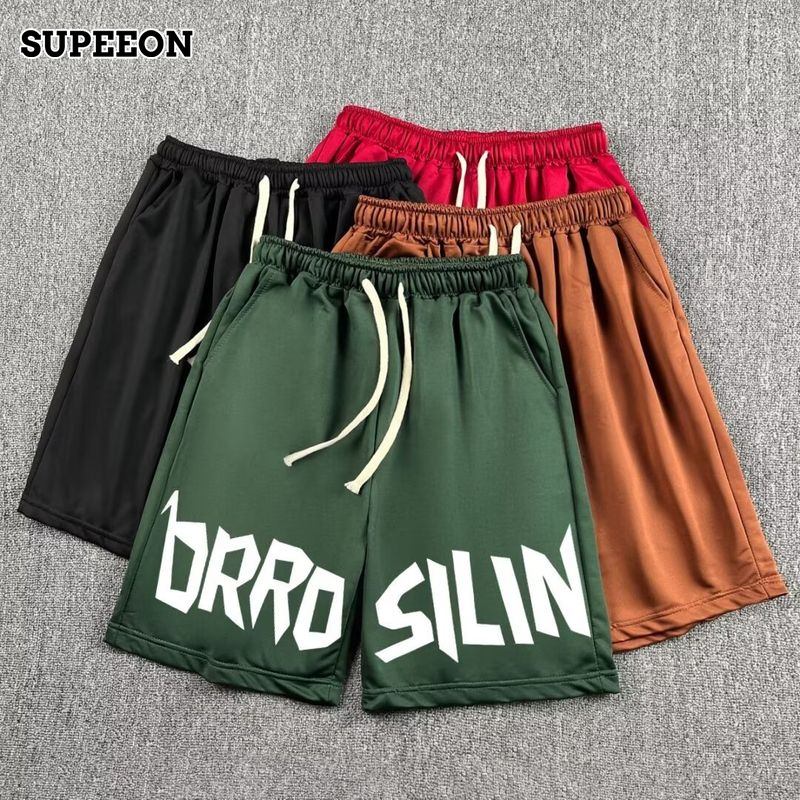 Men's Fashion Work Clothes Shorts American Sports Shorts Casual plus Size Loose Breathable Design Pattern Shorts ราคา 110 บาท*ส่งฟรี