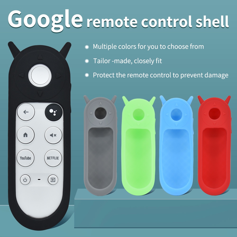 เคสรีโมตคอนโทรล ซิลิโคน โครเมี่ยม กันกระแทก หลากสี สําหรับ Google TV 2020 ราคา 110 บาท*ส่งฟรี