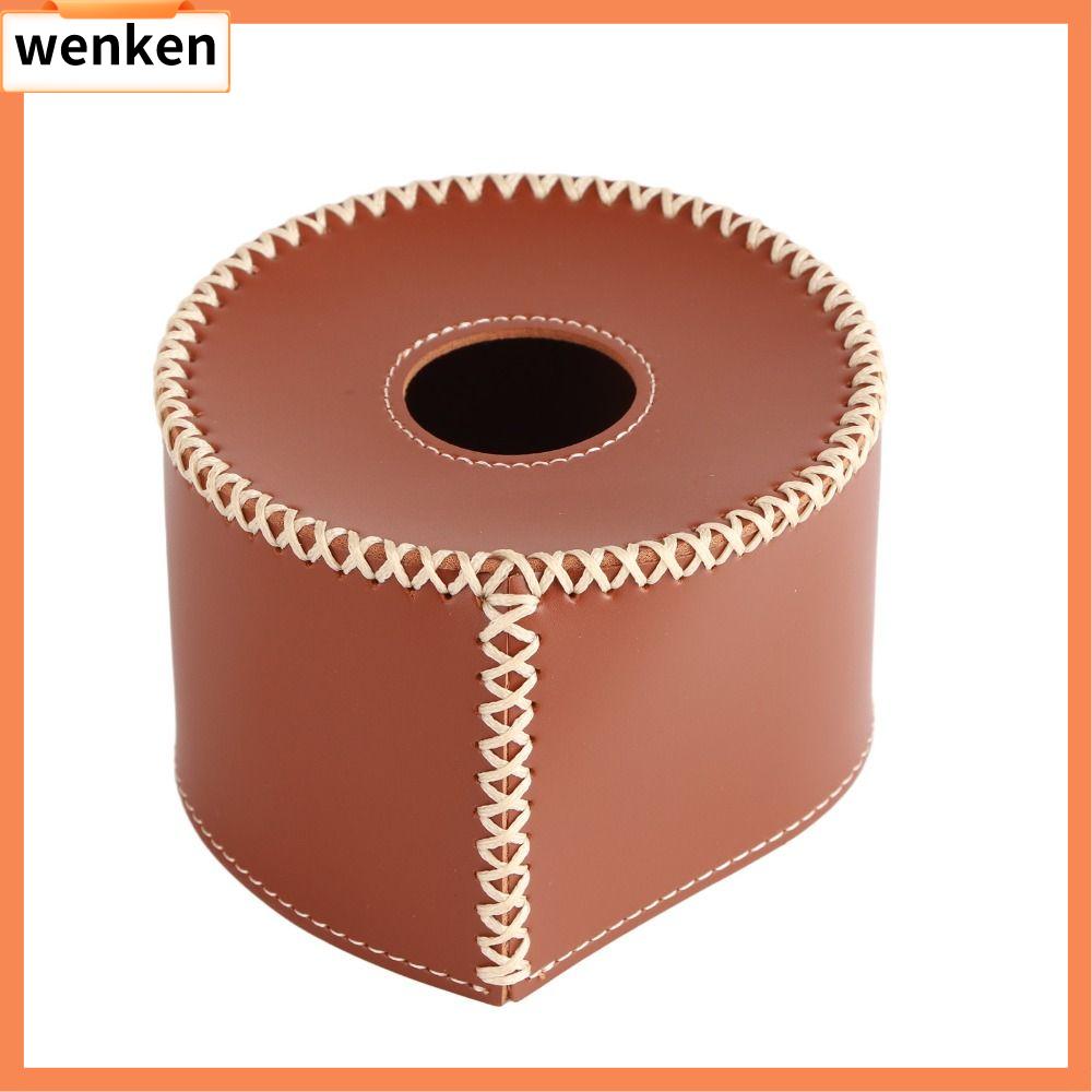 WENKEN Da PU Vỏ bảo vệ bình gas Di động Cổ điển Nắp bình nhiên liệu Bền bỉ Hộp bảo vệ bình xăng Cắm trại ngoài trời