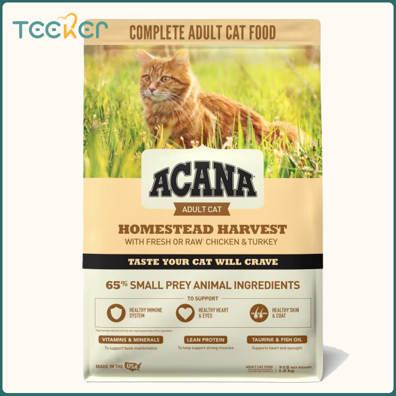 ACANA 1.8KG Chicken Dry Cat Food for All Breed of Adult Cats High Protein ราคา 3,798 บาท*ส่งฟรี