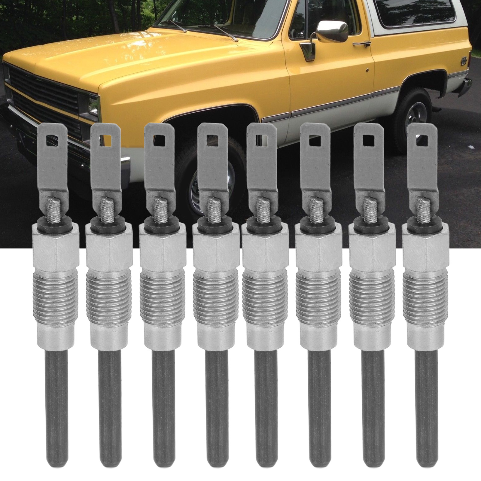 12563554 bền khởi động nhanh ổ cắm phát sáng ổn định ổ cắm phát sáng 8 chiếc cấu trúc vững chắc cho 6.5L 6.2L 1982 ‑ 2005