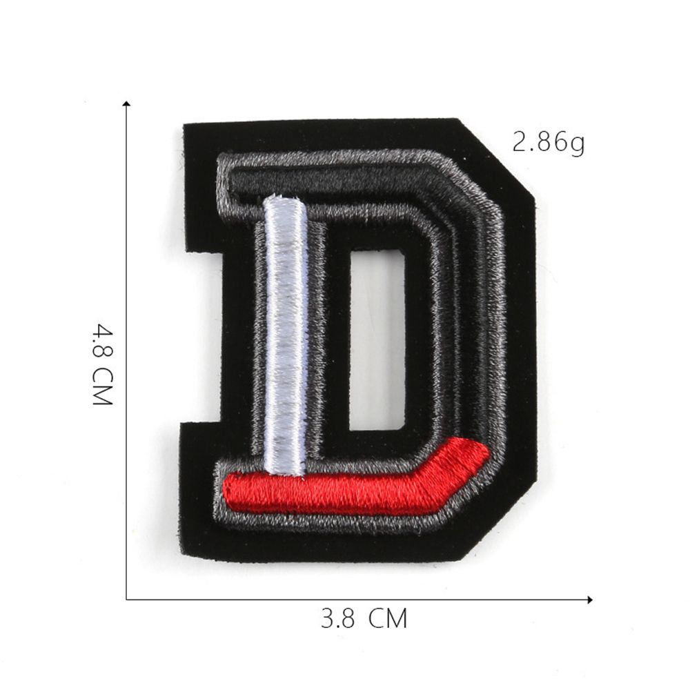 JAYNEBIO Handcraft Mixed Iron-on Embroidery Clothing Stickers Garment Applique Alphabet Patch Letters Patches
