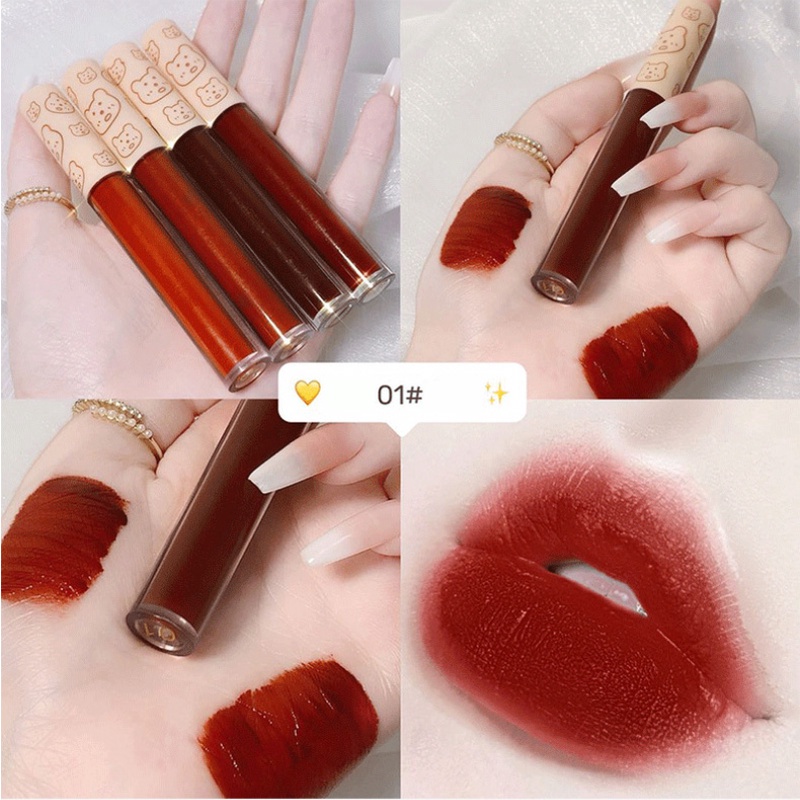 ⭐kem nhung lì NYXKISS dưỡng ẩm môi 4 màu chống dính