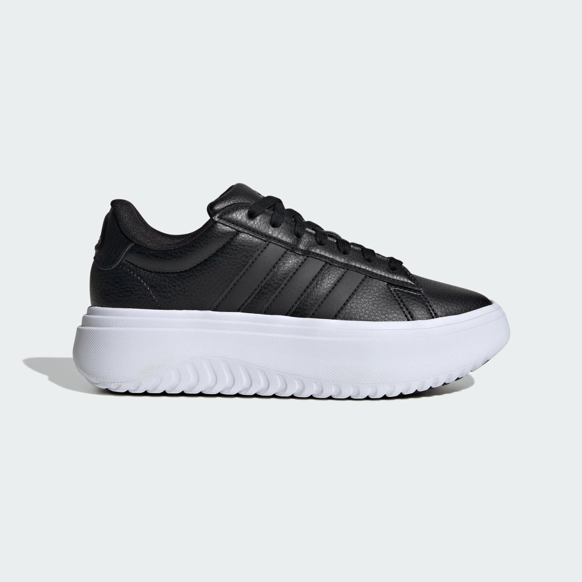 [CHỈ 27-30.11-MUA 2 GIẢM 30%-VOUCHER 10%] adidas Quần vợt Giày Grand Court Platform Nữ Đen IE1093