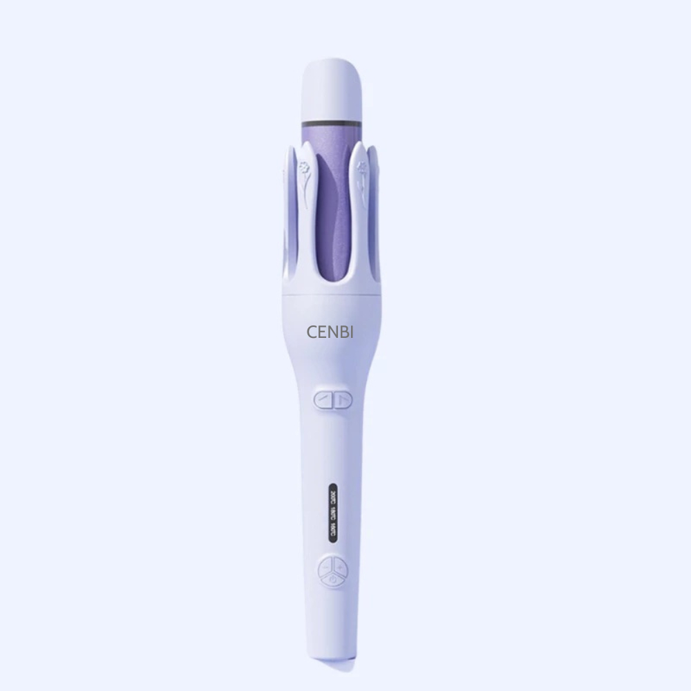 Cenbi Automatic Hair Curler with Ceramic Coating Protects Hair When Styling - 6 Month Warranty - 3