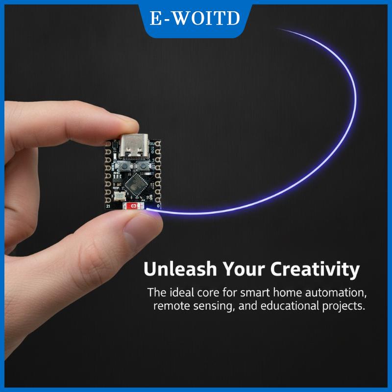 【E-WOITD】 ESP32-C3 supermini PLUS บอร์ดพัฒนาบลูทูธ RGB LED เสาอากาศสำหรับผู้ผลิตพัฒนาโหนดเซ็นเซอร์ IOT ราคา 142 บาท*ส่งฟรี