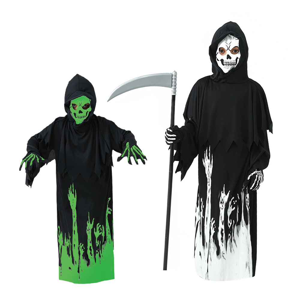 4-12 Years Kid Boy Girl Halloween Death Costume Children Noctilucent