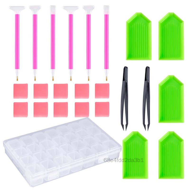 Công cụ sơn di động đặt phụ kiện DIY 5D Bộ dụng cụ nghệ thuật khâu chéo FD-VN