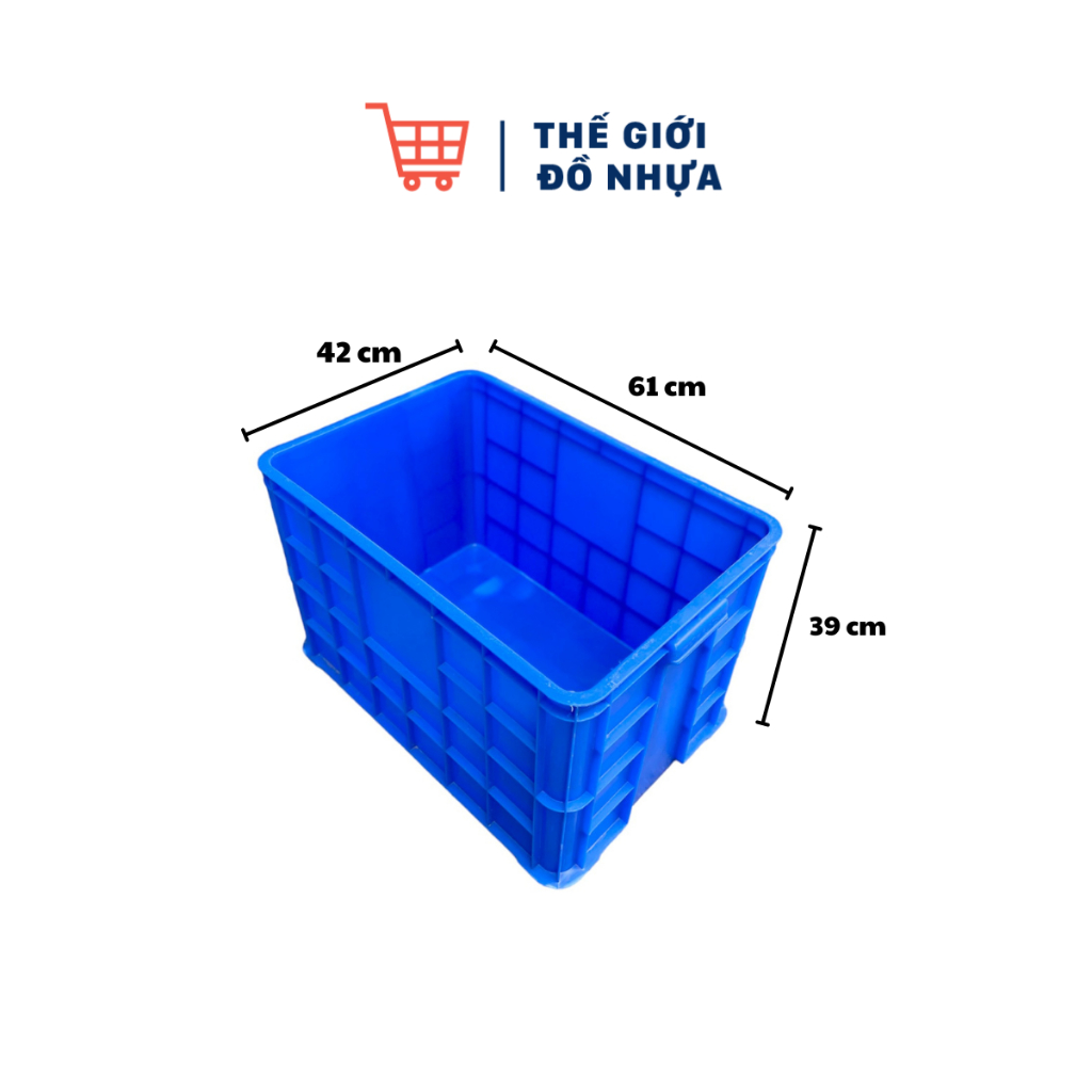 Thùng nhựa sóng bít Kích thước: 610x420x390mm chuyên đựng dụng cụ đồ nghề, nuôi cá,...