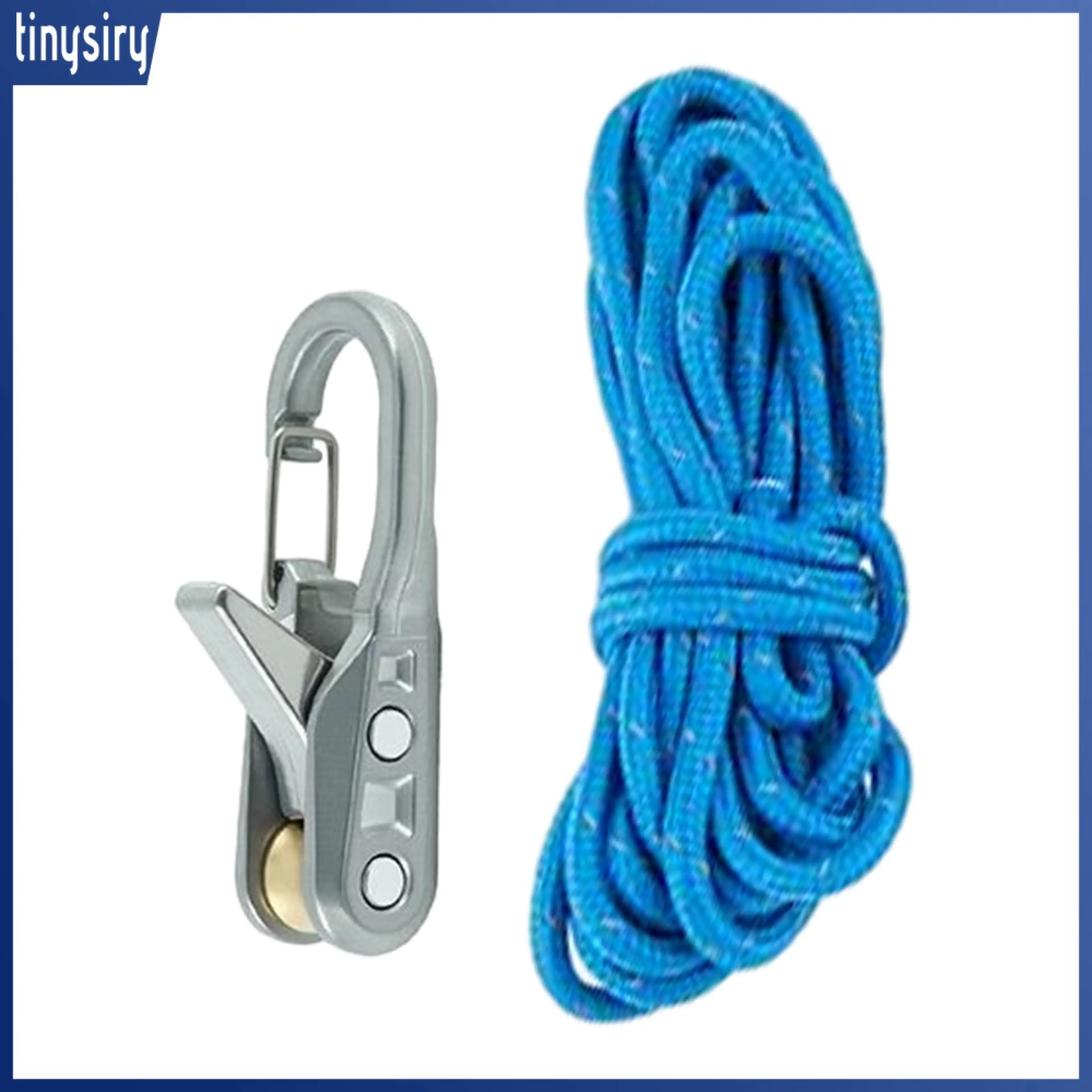 Weather-resistant Rope Tensioner Camping Rope Tensioner 4 Pcs Heavy Duty Metal Rope Tensioner with Roller Cord Outdoor Camping Hiking Boating Guyline Adjuster and Tightener for Backpacking Gear