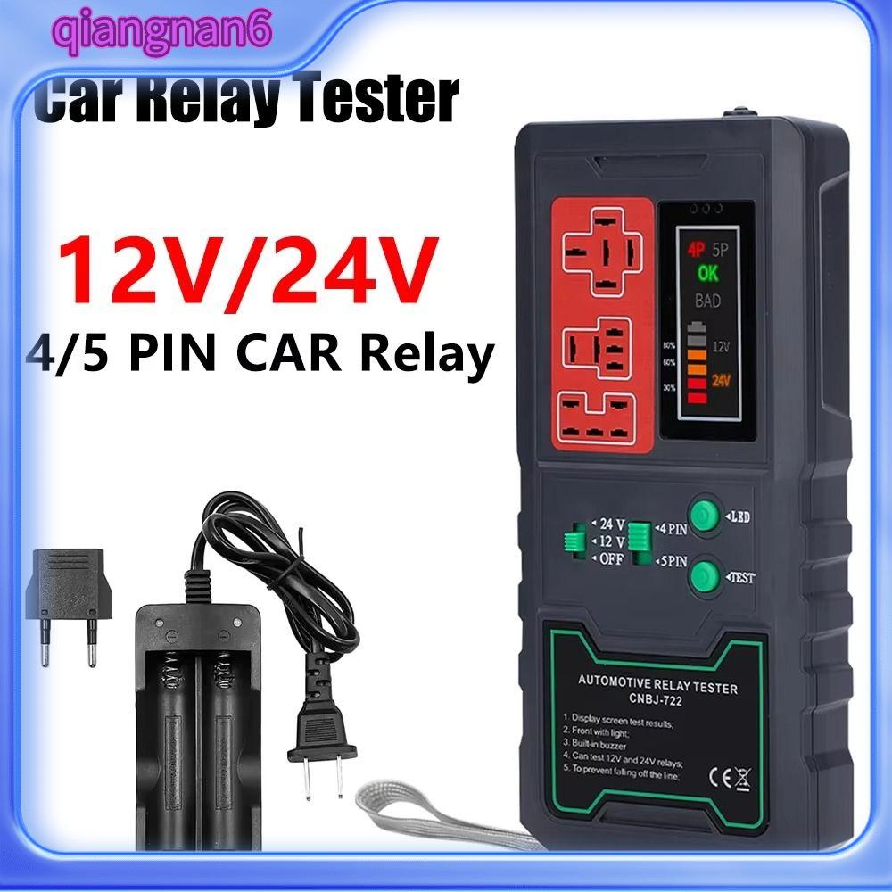 12V/24V Relay Tester With Battery Clips – Professional Auto Diagnostic Tool