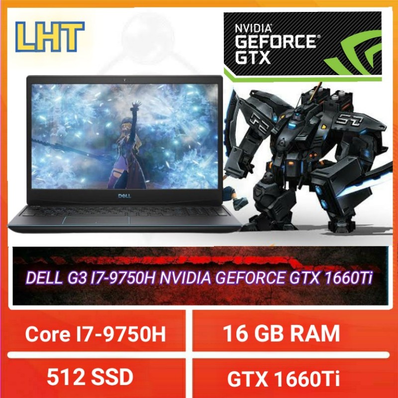 (Brand New With No Box) Dell - G3 3590 15.6 Gaming Laptop - Intel Core i7 9750H - 16GB Memory - NVIDIA GeForce GTX 1660Ti - 512GB SSD. Windows 10