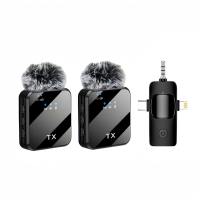 FEIYING Thiết kế 3 trong 1 Micro không dây đeo cài áo Di động Sạc Type-C Mic giảm tiếng ồn Không dây Kẹp vào Micro podcast Quay video