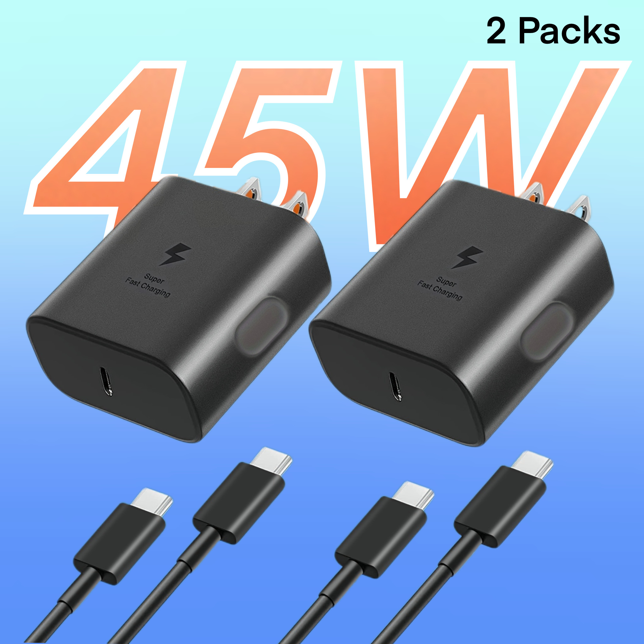 Kuisd Shop For Samsung Charger USB-C Super Fast Charger With 4FT Type 45W Charging Cable Cord Charge