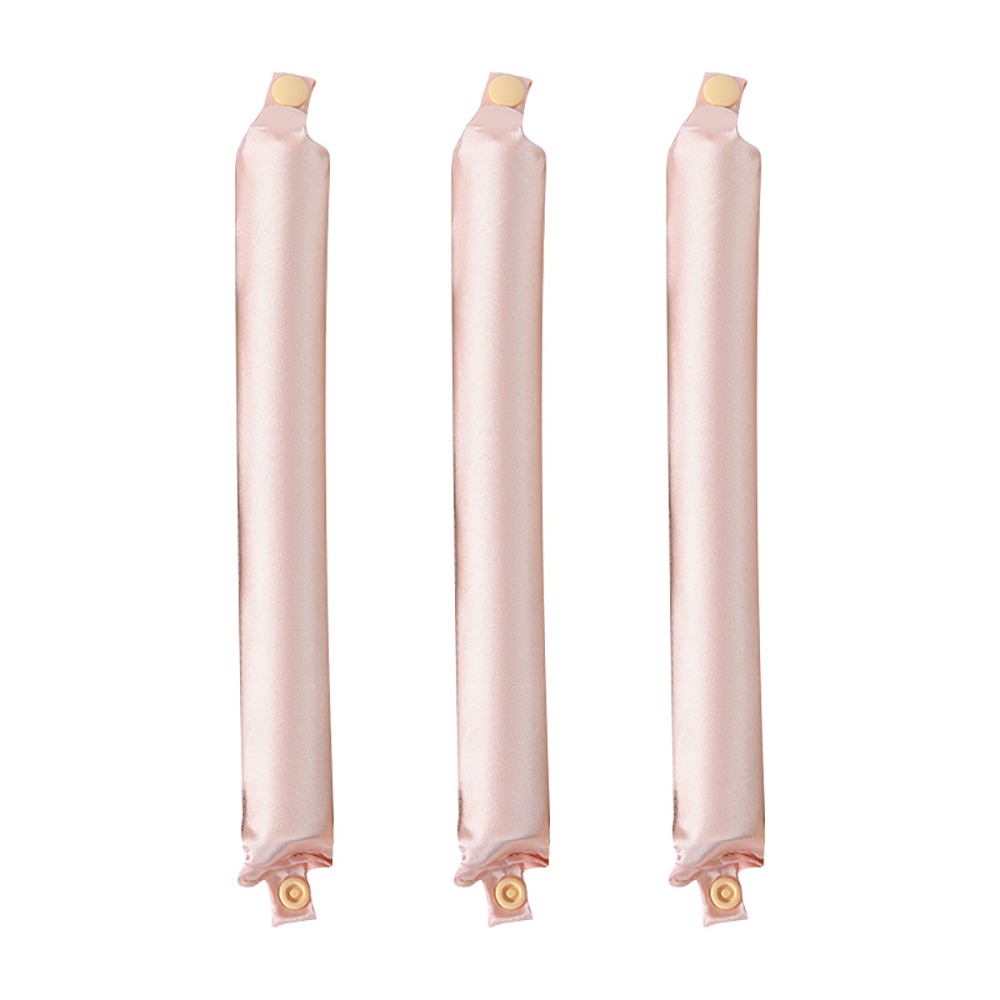 SHUKEYI 3Pcs Satin Máy uốn tóc không  Lọn tóc lười Không  Cuộn tóc Bền Mềm Thanh uốn Dụng cụ tạo kiểu - 3