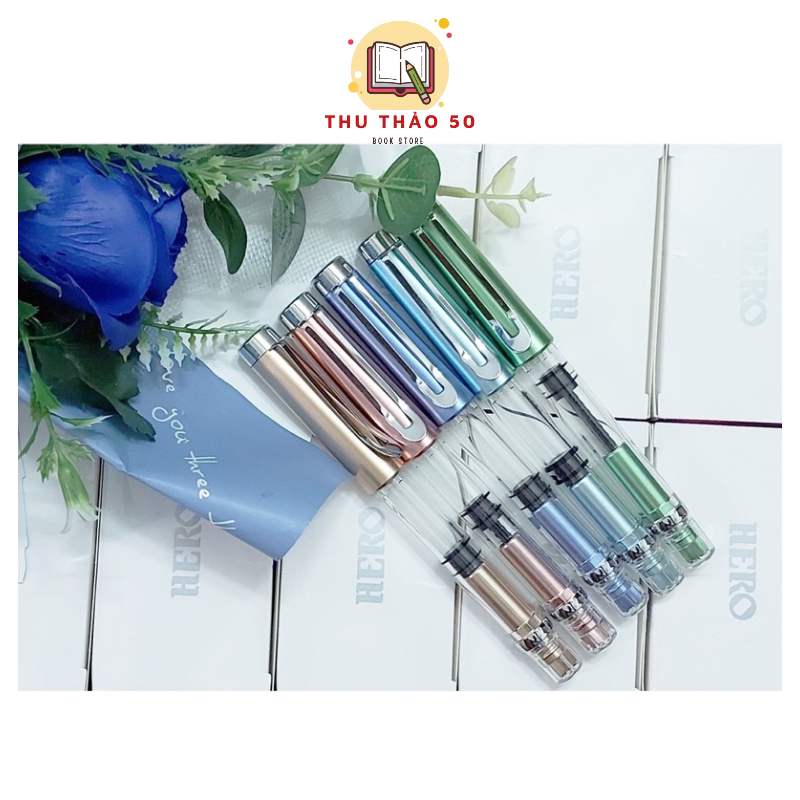 Bút máy, bút mực luyện chữ đẹp, nét thanh đậm lá tre nhỏ SH048 T09. - Văn phòng phẩm Thu Thảo