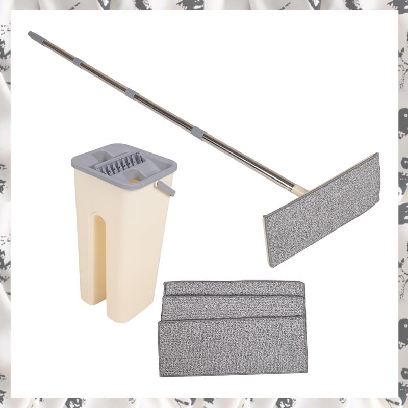 With 4 Washable Microfiber Pads with Microfiber Pad for Wet Dry Use on Hardwood Laminate Flat Mop