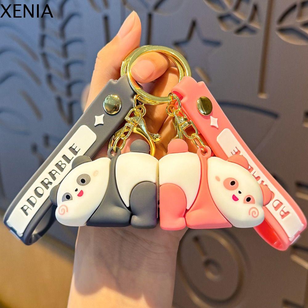 XENIA đeo ba lô Móc khóa nam châm Trang trí treo Búp bê động vật Móc khóa nam châm đôi Sáng Tạo Đồ t