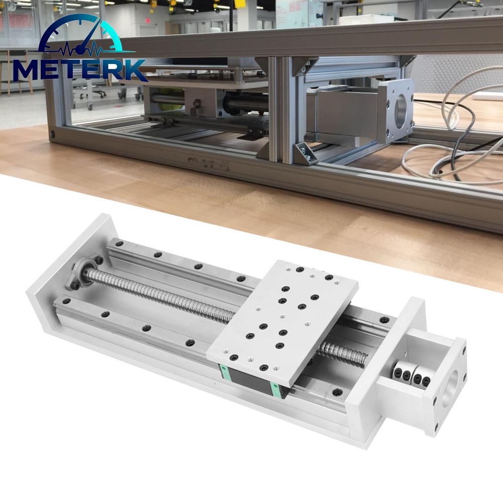 Meterk Linear Guide Rail Stage Aluminum Alloy CNC Linear Rail Guide Wide Application Rustproof High Speed 300mm Stroke for Factories ราคา 9,249 บาท*ส่งฟรี